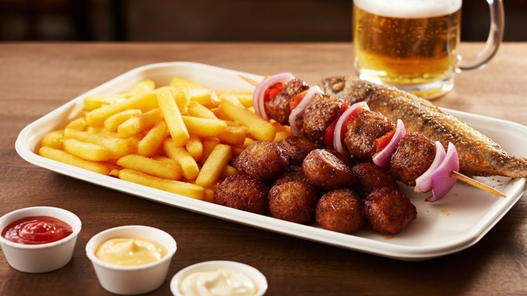 Combo Carne + frango + Peixe + Batata