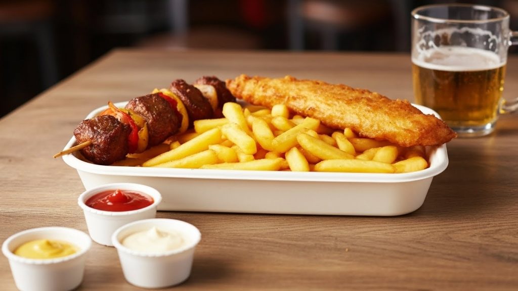 Combo Frango + Peixe + batata